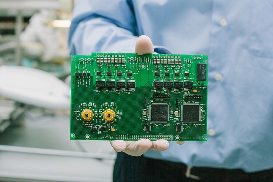 Printed Wiring Board Seacole Holding Microchip Production Process